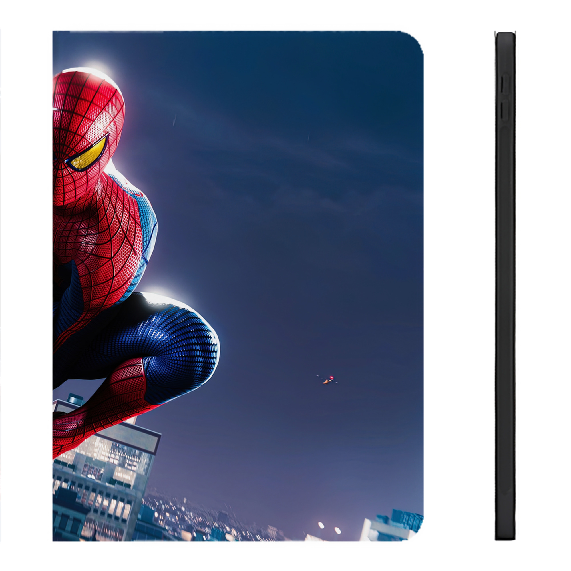 （画像用） Spider Man スパイダーマン IPadケース ペンホルダー付き ブックスタイルデザイン
